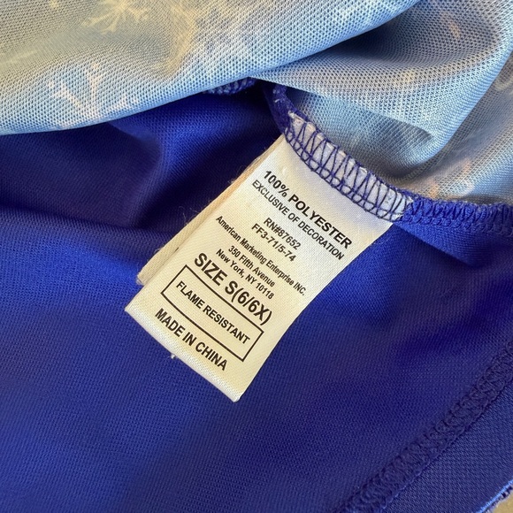 Disney Princess Frozen Elsa & Anna Fantasy Dress or Nightgown • Size S (6/6X) - Picture 5 of 13